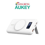 Sạc dự phòng kiêm sạc không dây Aukey Basix MagAir 22.5W QC 3.0 10000 mAh PB-WL02i - Hàng chính hãng