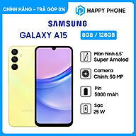 Điện thoại Samsung Galaxy A15 (8GB/128GB) - Hàng chính hãng - Đã kích hoạt bảo hành điện tử