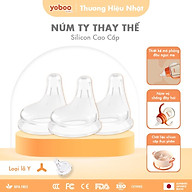 Combo 3 Núm Ty Thay Thế Bình Sữa Cho Bé yoboo - Lỗ Y thumbnail