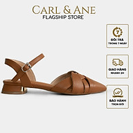 Carl & Ane - Giày cao gót mũi nhọn phối mũi quai đen chéo cao 2.5cm - CL032 thumbnail