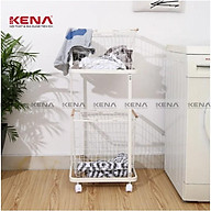 Giỏ đựng quần áo 2 tầng lắp ráp thông minh thương hiệu KENA KN178 kết hợp thumbnail