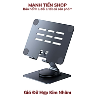 Giá Đỡ Hợp Kim Nhôm Để Bàn Xoay 360 Độ Cho Điện Thoại, Máy Tính Bảng, Iphone, Ipad L06 - Hàng chính hãng