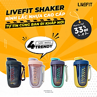Bình lắc LiveFit Shaker bằng Tritan cao cấp 550ml thumbnail