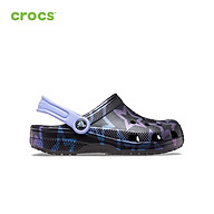 Giày lười trẻ em Crocs FW Classic Clog Kid Disco Dance Party Stars Black thumbnail