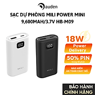Sạc dự phòng MiLi Power Mini 9,600mAh/3.7V - HB-M09 - Hàng chính hãng