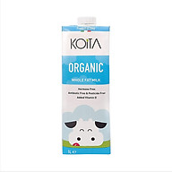 Sữa bò hữu cơ nguyên kem và ít béo 1 lít - Koita thumbnail