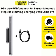 Đèn treo đế hít nam châm Baseus Magnetic Stepless Dimming Charging Desk Lamp Pro (1800mAh, 3000K - 5000K, 24h sử dụng liên tục, chống mỏi mắt)- Hàng chính hãng