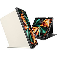 BAO DA TOMTOC (USA) FOR IPAD PRO 12.9 INCH 2021 TỪ TÍNH ĐA GÓC VERTICAL HỖ TRỢ SẠC KHÔNG DÂY APPLE PENCIL B02-008 - HÀNG CHÍNH HÃNG