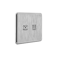 CÔNG TẮC CÁP TIVI VÀ ĐIỆN THOẠI  87573 AKKO STAR   - HÀNG CHÍNH HÃNG