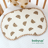 Gối Xô cho bé sơ sinh BABYUP cao cấp, gối 10 lớp vải xô, chất liệu cotton tự nhiên cao cấp, mềm mịn, thấm hút nhanh