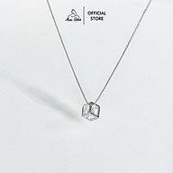 Dây chuyền bạc Miuu Silver, vòng cổ nữ lập phương đính đá Cube Necklace thumbnail