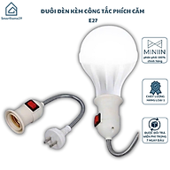 Đuôi Đèn Đa Năng Xoay 360 Độ – Đui Đèn E27 Lò Xo Phích Cắm Kèm Công Tắc-Tiện Lợi và Linh Hoạt Trong Mọi Không Gian - HÀNG CHÍNH HÃNG MINIIN