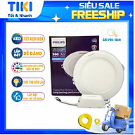 Đèn LED Âm trần PHILIPS Meson Max DL262 EC RD 150 12W, Cắt trần 150mm - Siêu mỏng 18mm, Tuổi thọ 30,000 Giờ, Ánh sáng chất lượng cao - Hàng Chính Hãng