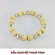 Vòng dâu tằm 7 và 9 bi bạc cho bé