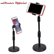 Giá đỡ điện thoại để bàn, chân đến để bàn dùng livestream, quay video, ghi hình xoay 360 độ - Hàng Chính hãng miDoctor