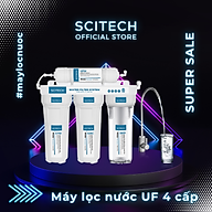 Máy lọc nước UF 4 cấp lọc by Scitech (Không dùng điện, không nước thải) - Hàng chính hãng