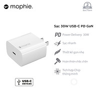 Sạc nhanh Mophie Power Delivery 30W USB-C GaN - Hàng chính hãng thumbnail