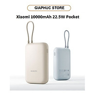 Pin sạc dự phòng Xiaomi 10000mAh 22.5W Có dây cáp Type C Kèm Theo - Hàng Chính Hãng