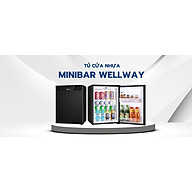 TỦ MINIBAR WELWWAY 40L - CỬA NHỰA - HÀNG CHÍNH HÃNG