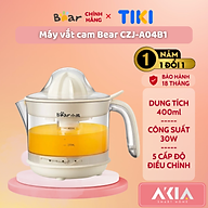 Máy vắt cam tự động Bear CZJ-A04B1, dung tích 400ml, dễ dàng vệ sinh, công suất 30W - HÀNG CHÍNH HÃNG