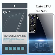 Ốp Lưng Silicone TPU Trong Suốt GOR Dành Cho Samsung Galaxy S23 Ultra / S23 Plus / S23 - Hàng Chính Hãng