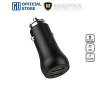 Củ sạc Ôtô MicroPack POWER MOTOR LITE 2 MCC-236QC Hai Cổng USB-A Công Suất 18W Tổng Công Suất 36W Hàng Chính Hãng
