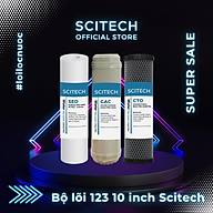 Bộ lõi số 1,2,3 10 inch (Lõi PP-UDF-CTO) - Dùng cho máy lọc nước RO, bộ lọc thô - Hàng chính hãng