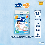 Tã Dán Cao Cấp Moony Nhật Bản M56 +8