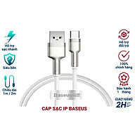 Cáp sạc nhanh, siêu bền Baseus Cafule Metal Series Type C 40W (USB to Type C, Zinc Alloy Material, Super Quick charge)- Hàng chính hãng.