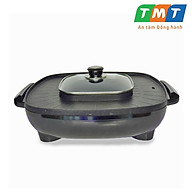 Nồi lẩu điện nướng vuông 2 in 1 đa năng HA-688