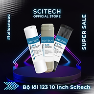 Bộ lõi lọc nước số 1,2,3 (PP-UDF-CTO) 10 inch dùng trong máy lọc nước RO, bộ lọc thô - Hàng chính hãng