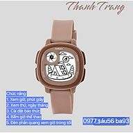 Đồng hồ điện tử trẻ em Diray nhiều màu cho bé trai, bé gái tay nhỏ dây silicone, chống nước 30m, có bảo hành