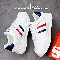 Giày thể thao nữ ZAVAS đế cao 3cm màu trắng bằng da không bong tróc mang êm chân S411 - Giày Sneaker Nữ Chính Hãng thumbnail