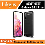 Ốp lưng chống sốc cho Samsung Galaxy S21 Plus hiệu Likgus vân kim loại , chống sốc chuẩn quân đội, chống va đập - hàng nhập khẩu