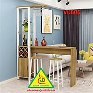 Quầy bar mini kết hợp tủ rượu VKB06 ( không kèm ghế) - Nội thất lắp ráp Viendong Adv