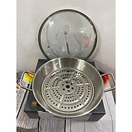 Chảo xào inox kèm hấp Elo Wok 28cm nắp kính