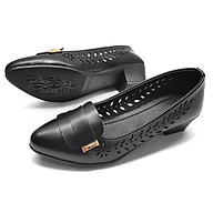 Giày cao gót nữ công sở đế 4p lỗ thoáng hàng VNXK siêu bền-M6 thumbnail