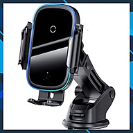 Đế Sạc Không Dây Trên Xe Hơi Siêu Nhanh Công Suất 15W Có Thể Gắn Cửa Gió Hoặc Hút Chân Kính Chính Hãng Baseus