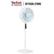 Quạt đứng có điều khiển từ xa Tefal Turbo Silence Plus VH689990 màu trắng cánh xanh - Hàng chính hãng