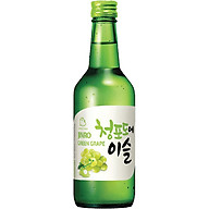 Rượu Soju Hàn Quốc Jinro Greengrape (Nho) 13% 360ml Không Hộp thumbnail