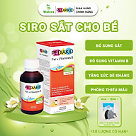 Siro Bổ Sung Sắt Và Vitamin Nhóm B Cho Bé Pediakid Fer + Vitamines B Giúp Tăng Tạo Máu, Kích Thích Thèm Ăn (Chai 125ml)