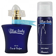Bộ tinh dầu nước hoa Dubai Rasasi Blue Lady Perfume EDP 40ML With Free Deo Spray thumbnail