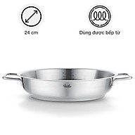 Chảo inox Fissler 086-384-24-100/0 Pure, 24cm Made in Germany Hàng chính hãng