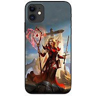 Ốp lưng dành cho Iphone 12 Mini mẫu Cô Gái Trượng Đỏ