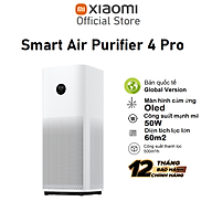 Máy lọc không khí Xiaomi Smart Air Purifier 4 Pro Tạo ion Diện tích lọc lớn 60m2 Bản Quốc Tế - Hàng chính hãng