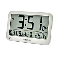 Đồng hồ để bàn, báo thức hiệu RHYTHM - JAPAN LCT084NR19- LCD CLOCKS thumbnail