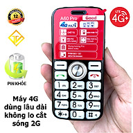 Điện thoại Người Già Good A60 Pro 4G (LTE) Gọi HD Call , Có SOS , Màn lớn - Phím to - Pin trâu - Sạc Type C - Hàng nhập khẩu