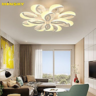 Đèn trần KATIN với 3 chế độ ánh sáng hiện đại kiểu dáng sang trọng - kèm điều khiển từ xa - (151).