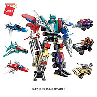 Đồ chơi xếp hình, lắp ráp người máy robot Qman 1412: Người máy hợp kim (419 mảnh ghép)