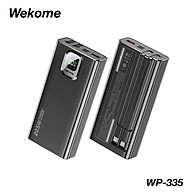 Sạc Dự Phòng Đa Năng 20.000mAh WEKOME WP-335 - Tích Hợp 2 Cáp Sạc Nhanh TypeC & iP - Hỗ Trợ Sạc Nhanh Lên Đên 22,5W - Hàng Chính Hãng